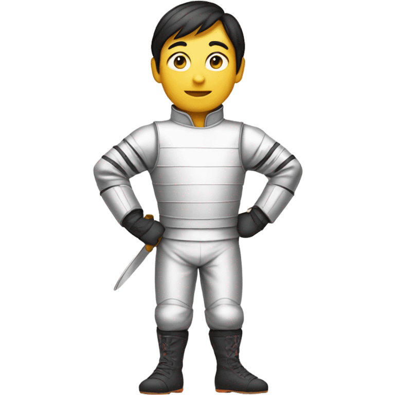 Princeton fencer tall Asian emoji