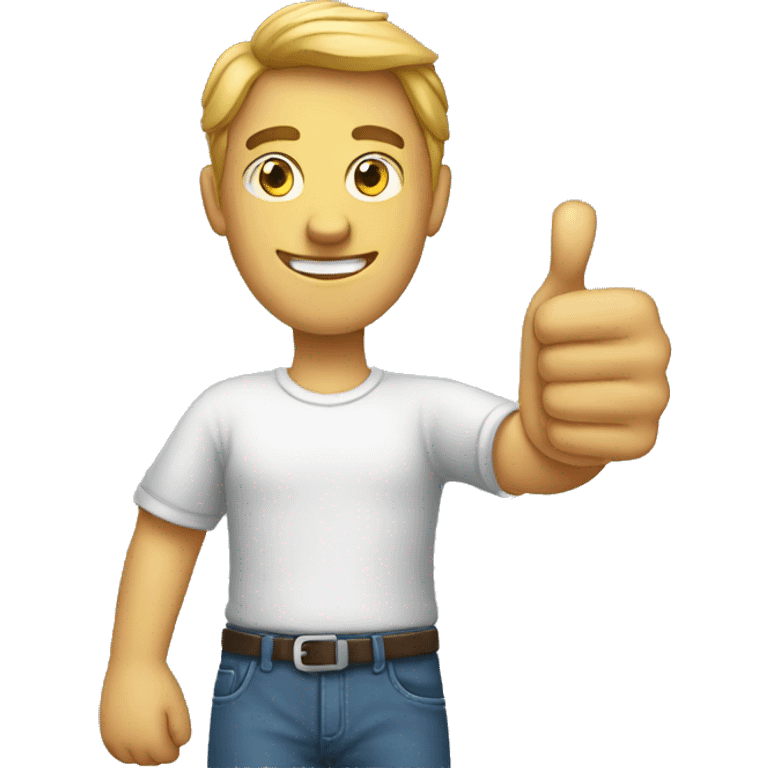 A man with thumbs up  emoji