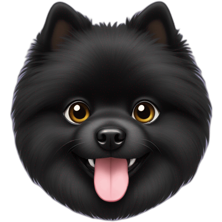 black pomeranian emoji