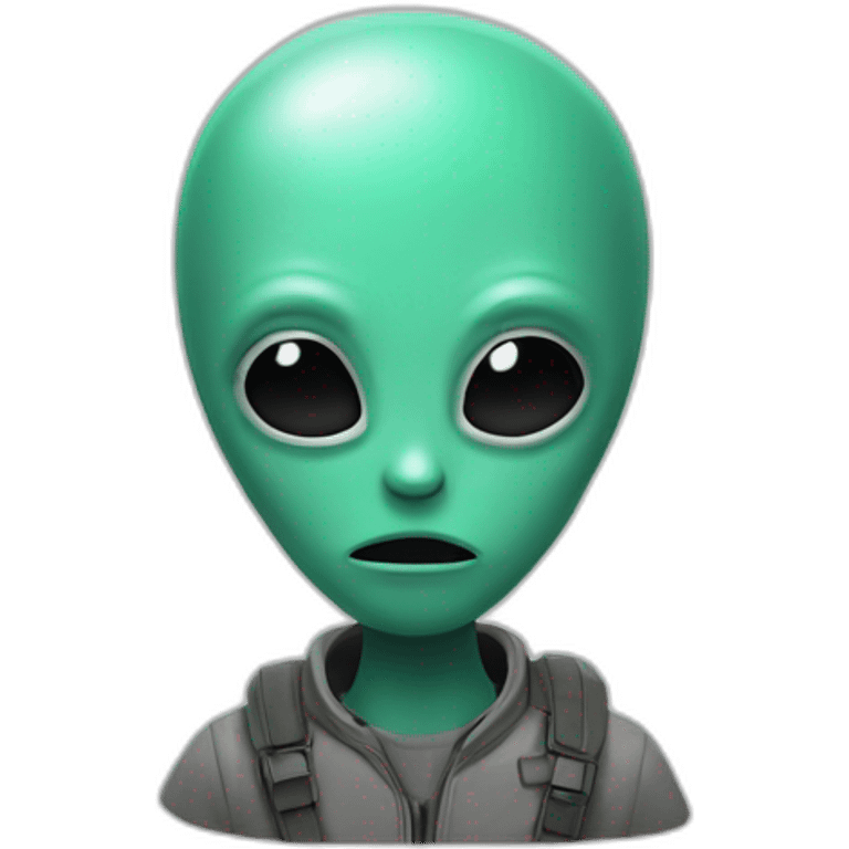 un alien qui fait du stop emoji