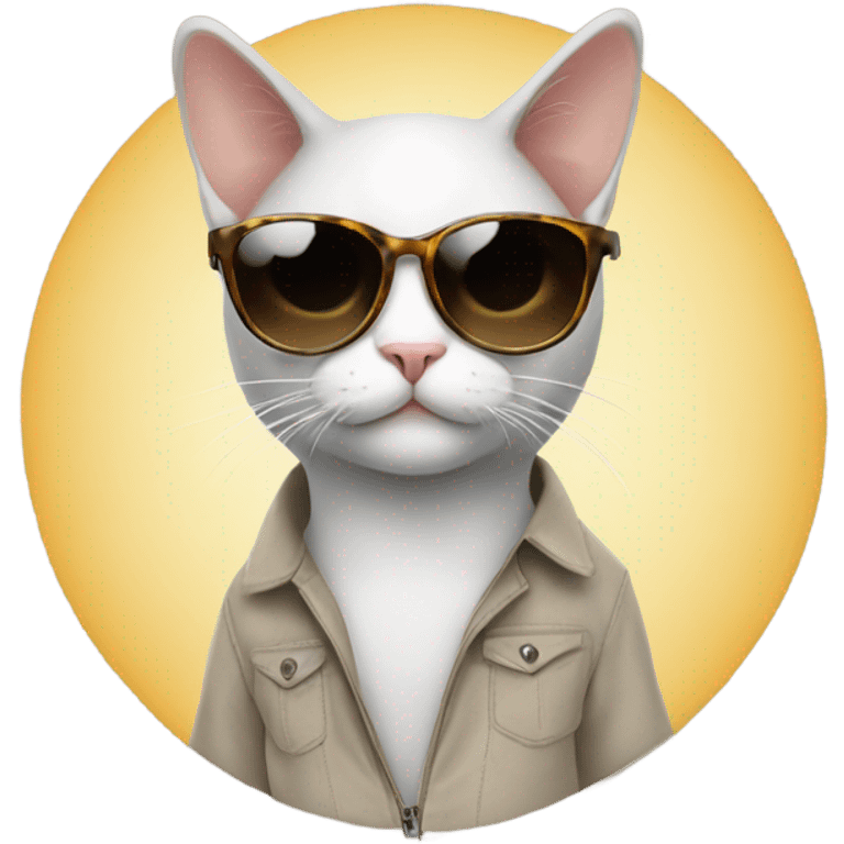 Cat with sunglasses emoji