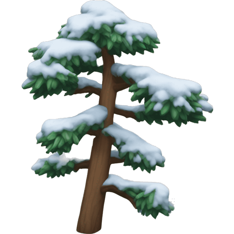 Pine tree with snow  emoji