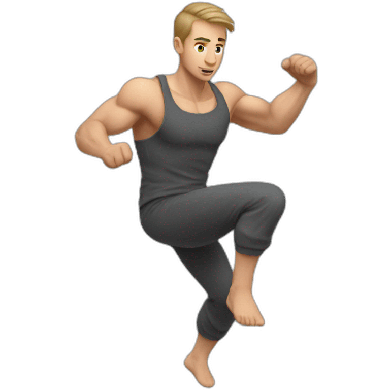 Slavic parkour guy abs emoji