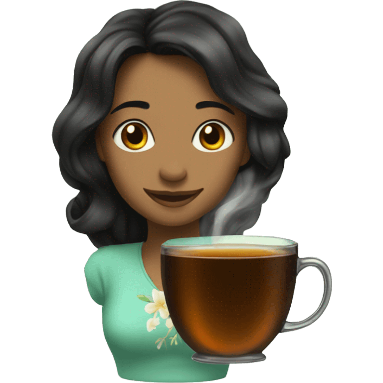 tea with jasmine  emoji