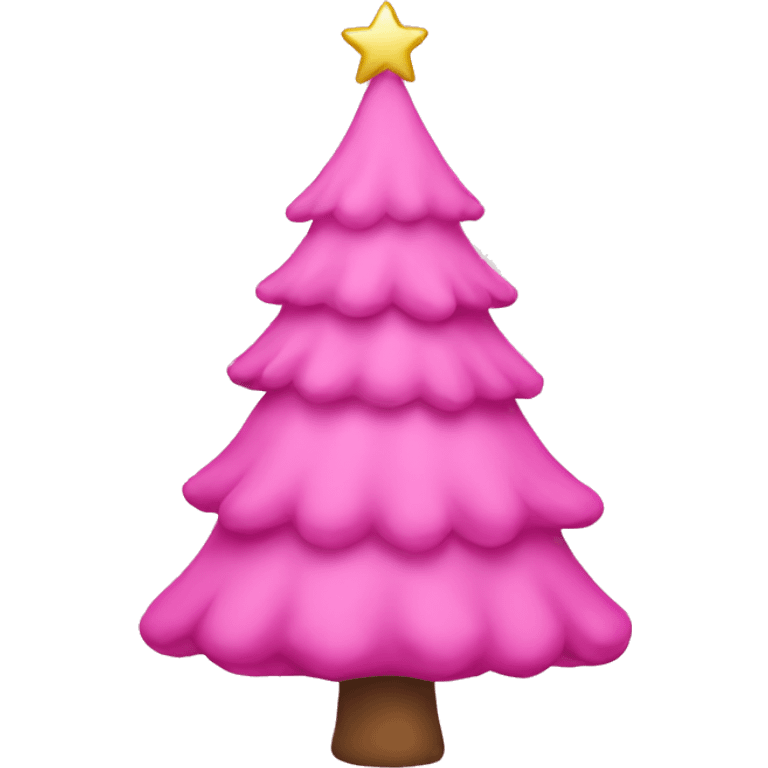 pink christmas tree emoji