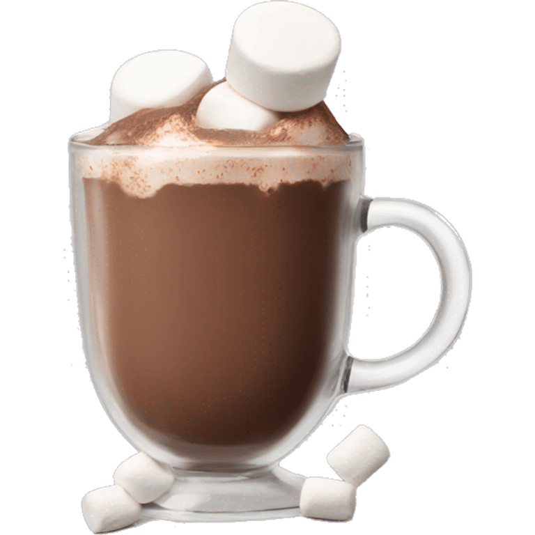 hot chocolate with marshmallow  emoji