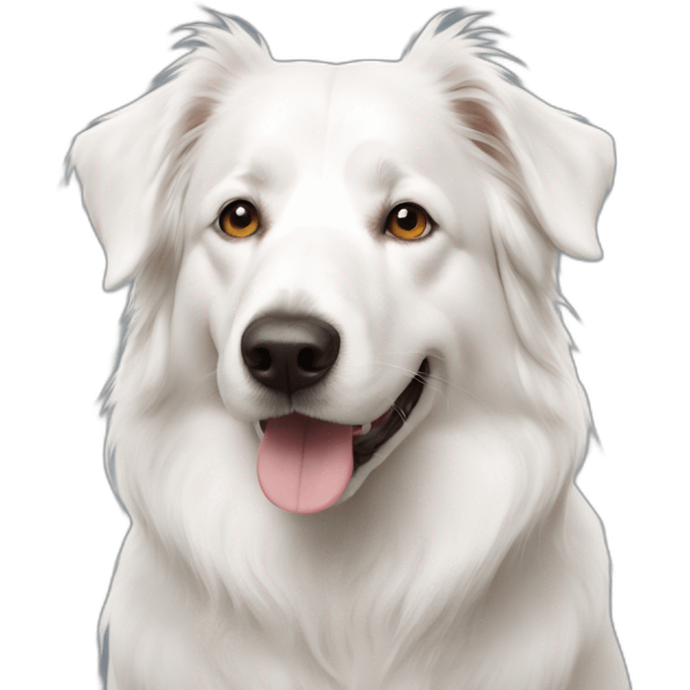 white Old english shepherd emoji