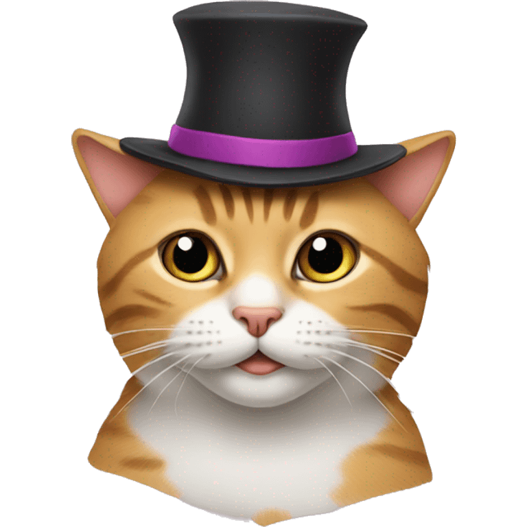 Cat in a hat emoji