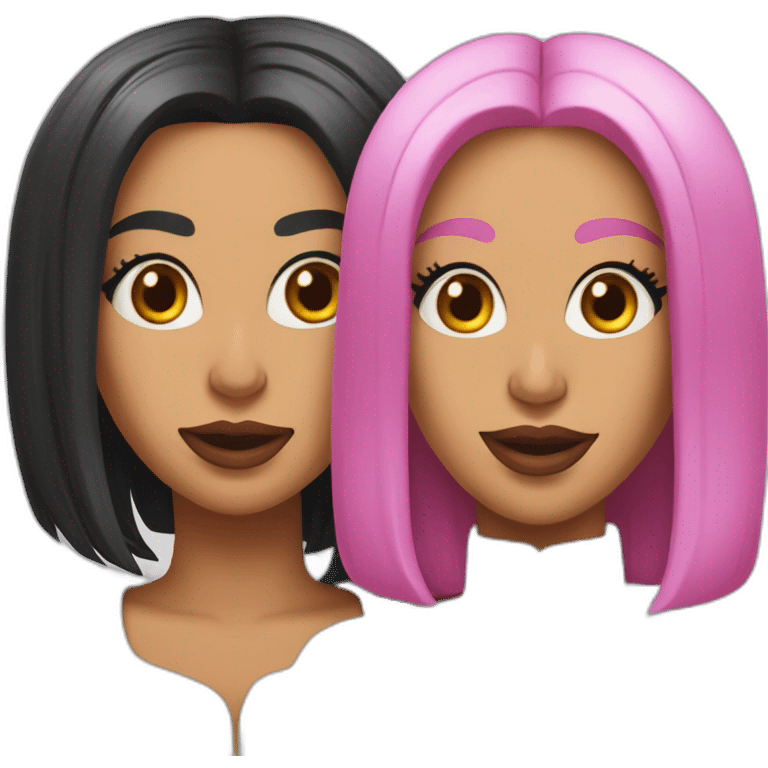 doja cat and cardi b emoji