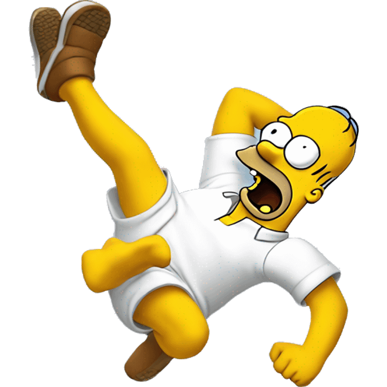 homer simpson doing a backflip emoji