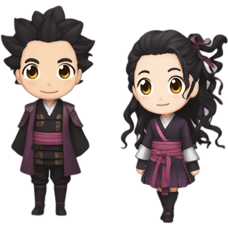 Nezuko et tanjiro emoji