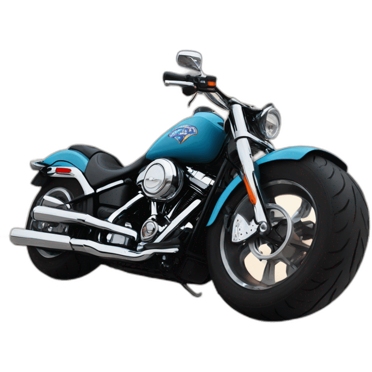 Stitch sur une Harley Davidson  emoji