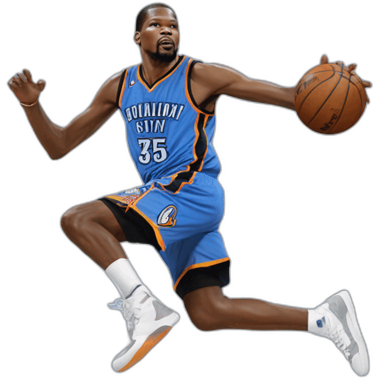 Kevin Durant qui dunke emoji