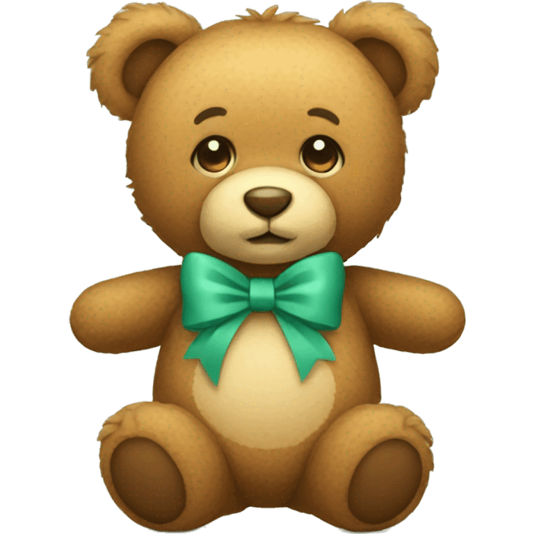 Teddy bear with bow emoji