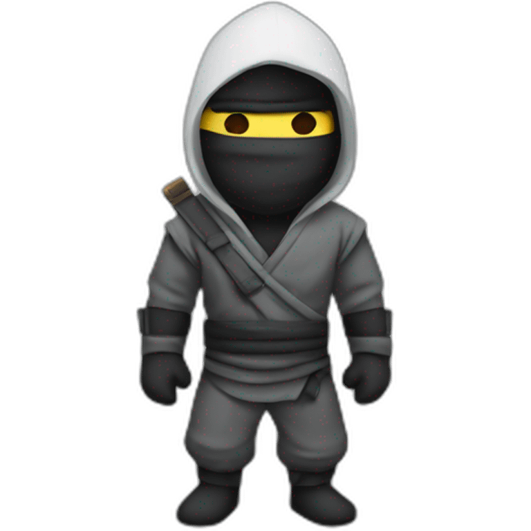 A ninja whit a worker suit emoji