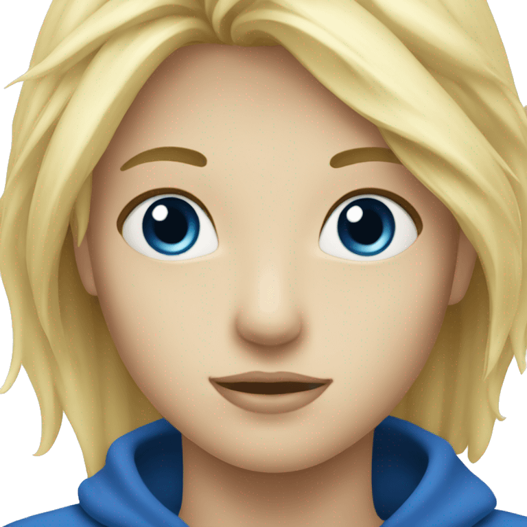 Blond aux yeux bleus  emoji