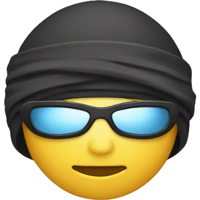 Ninja avec 2 lunette et soleil emoji