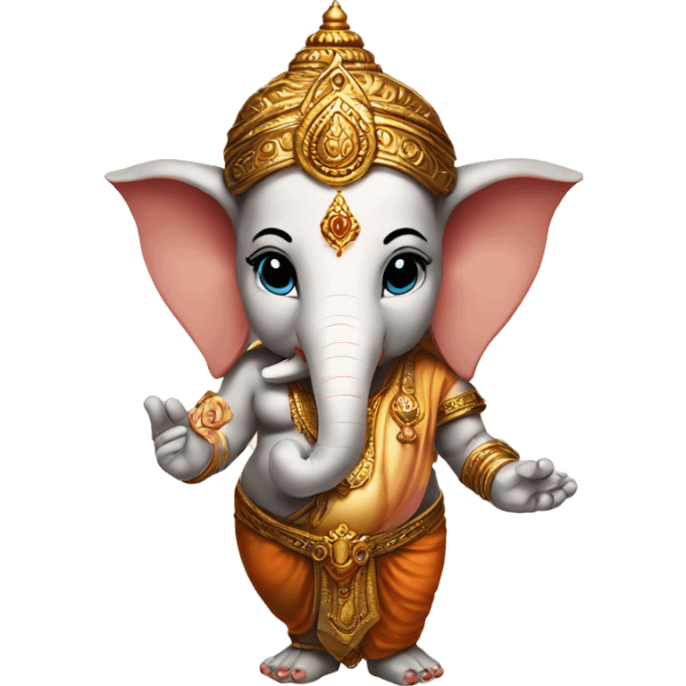 Lord ganesha hand shake in baby emoji