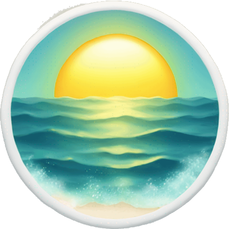 Sunlight on ocean  emoji