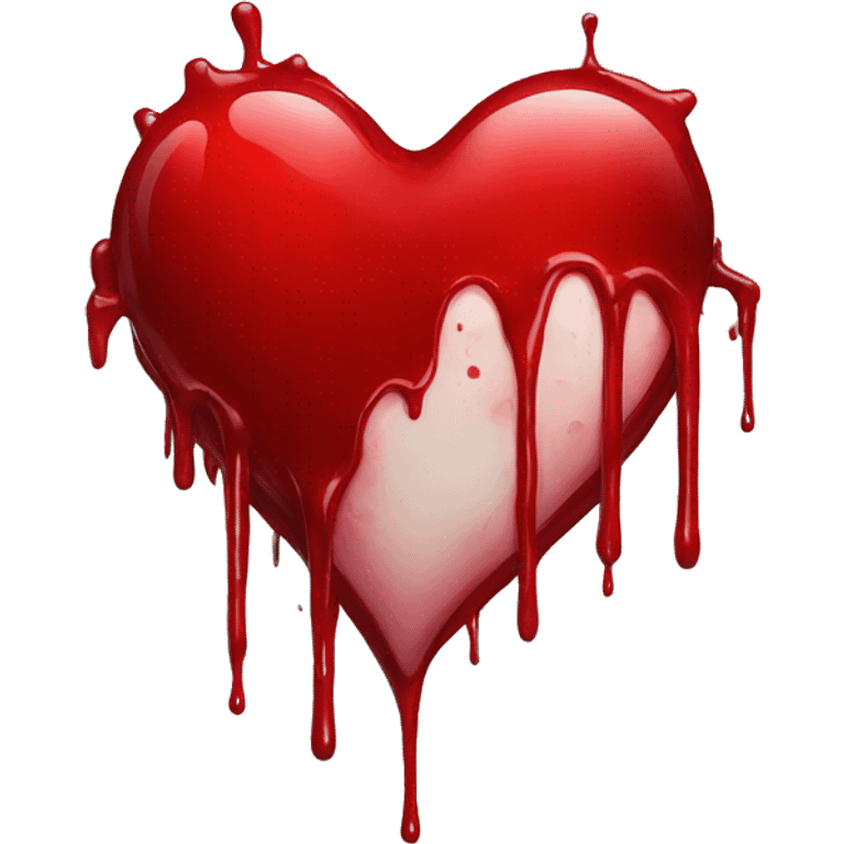 bleeding red heart emoji