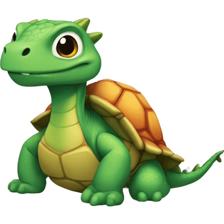 Tortuga y dragon emoji