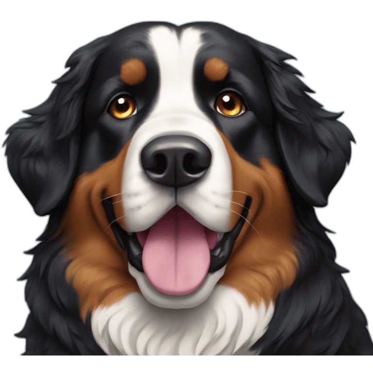 Bernese mountain dog carnaval emoji