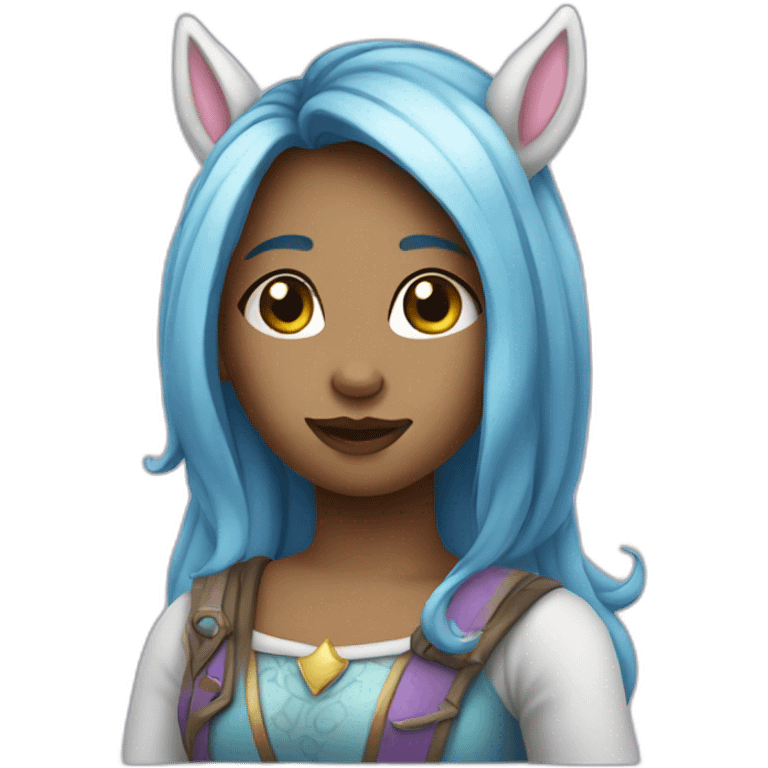 Licorne girl emoji