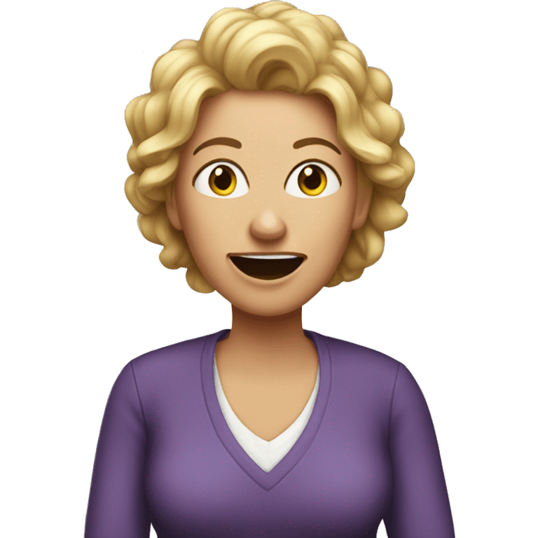 Crazy mom  emoji