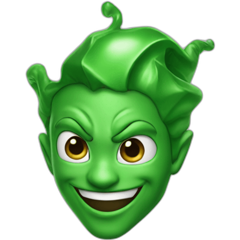 green jester spiderman green potion emoji