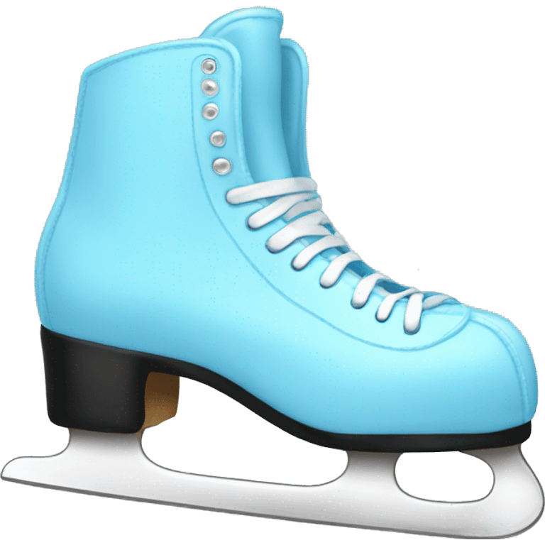 light blue ice skates  emoji