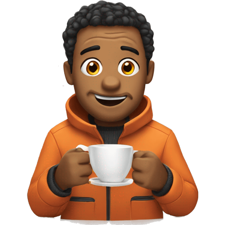 Nemo drinking coffee emoji