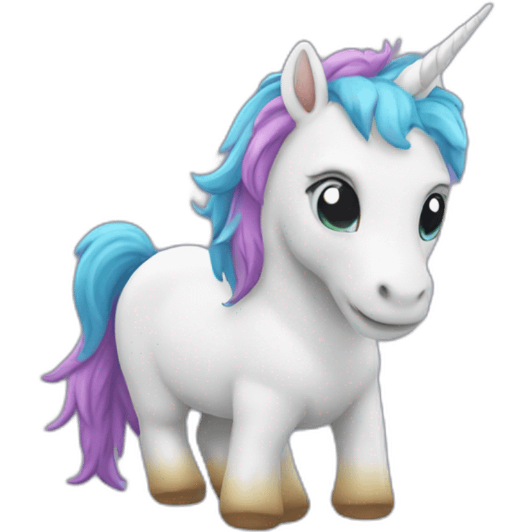 Licorne sur ours emoji