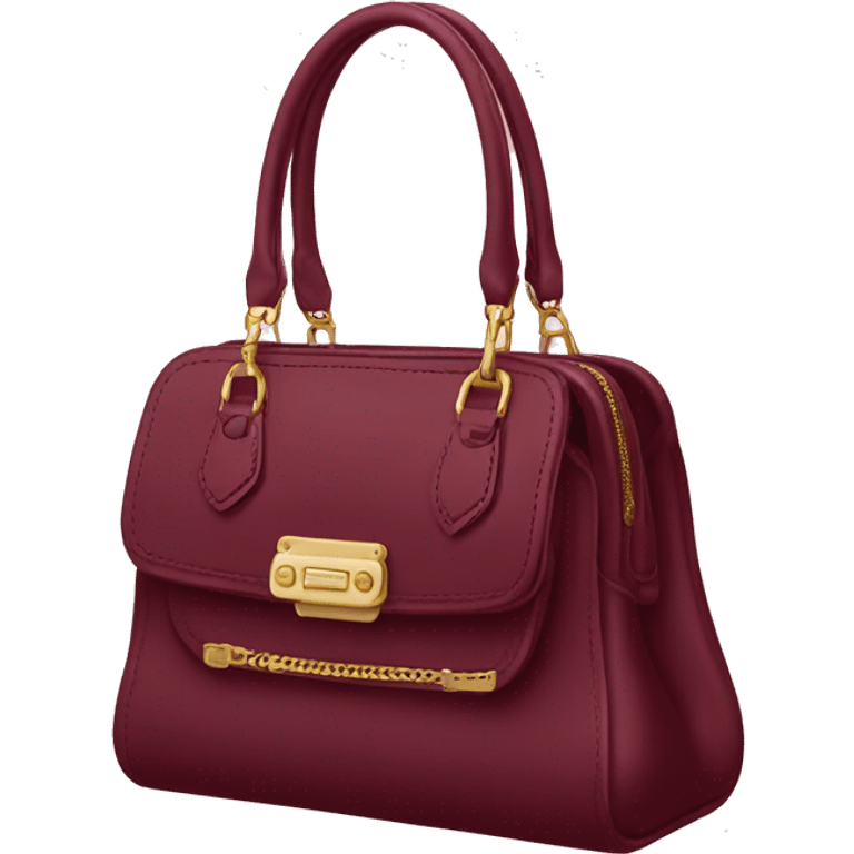 burgundy miu miu purse   emoji