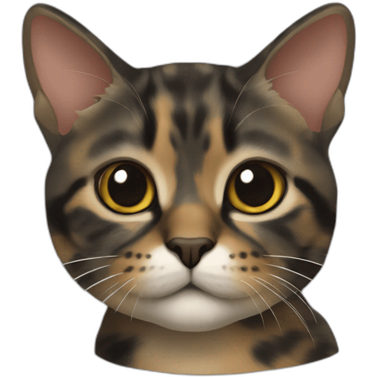 Chat sur tortie emoji