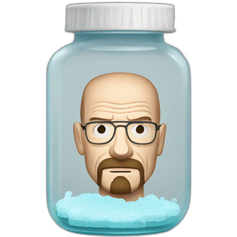 Walter White in Jar with white glue emoji