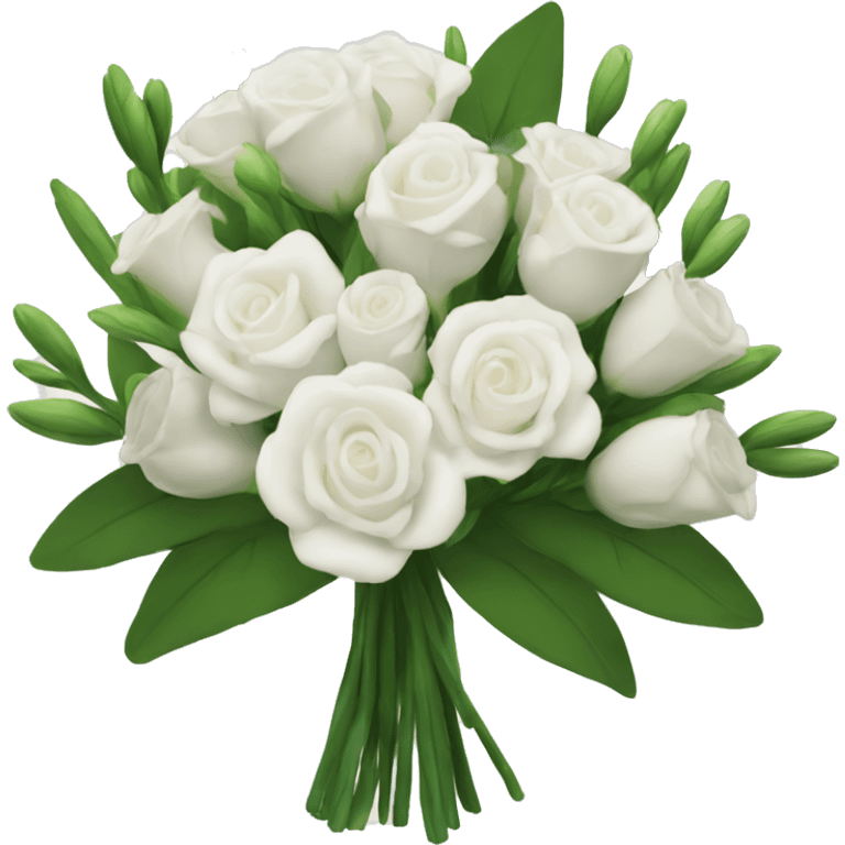 white tulio bouquet  emoji