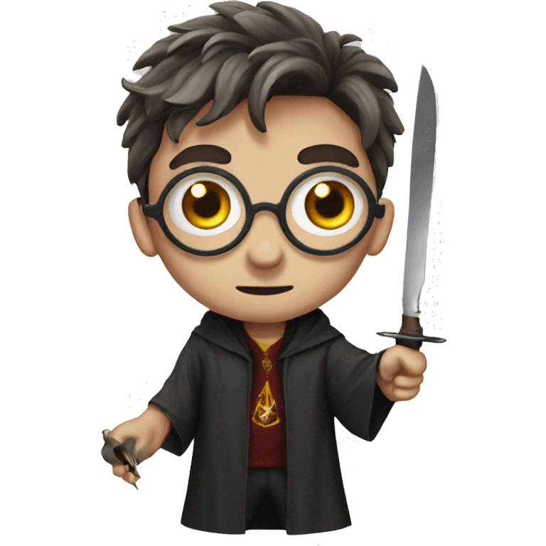 harry potter with third eye with knife emoji