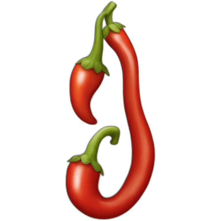 Red pepper music emoji