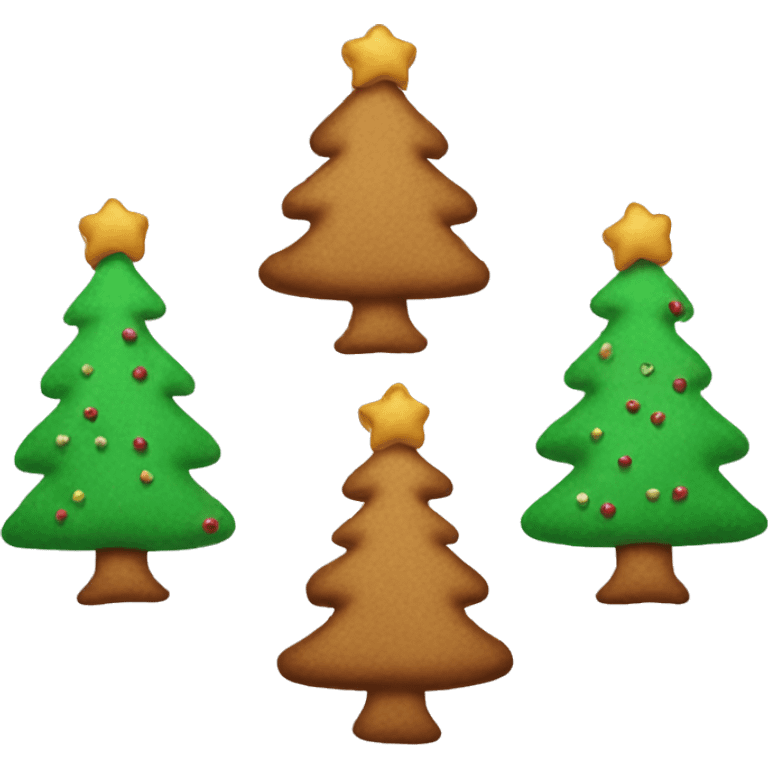 Gingerbread Christmas tree  emoji