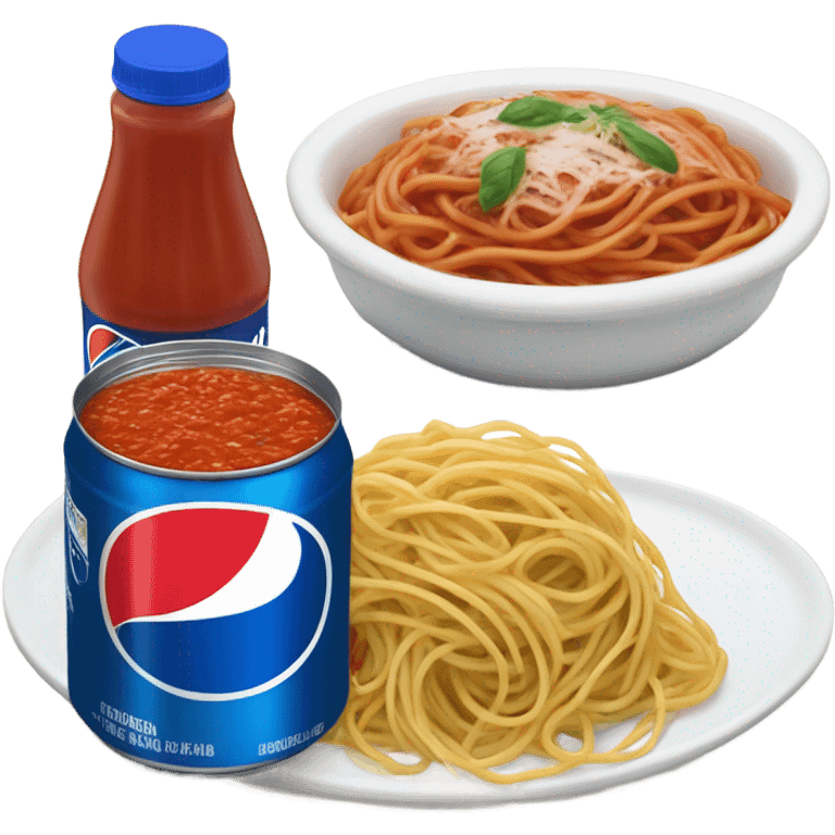 Pepsi and spaghetti  emoji