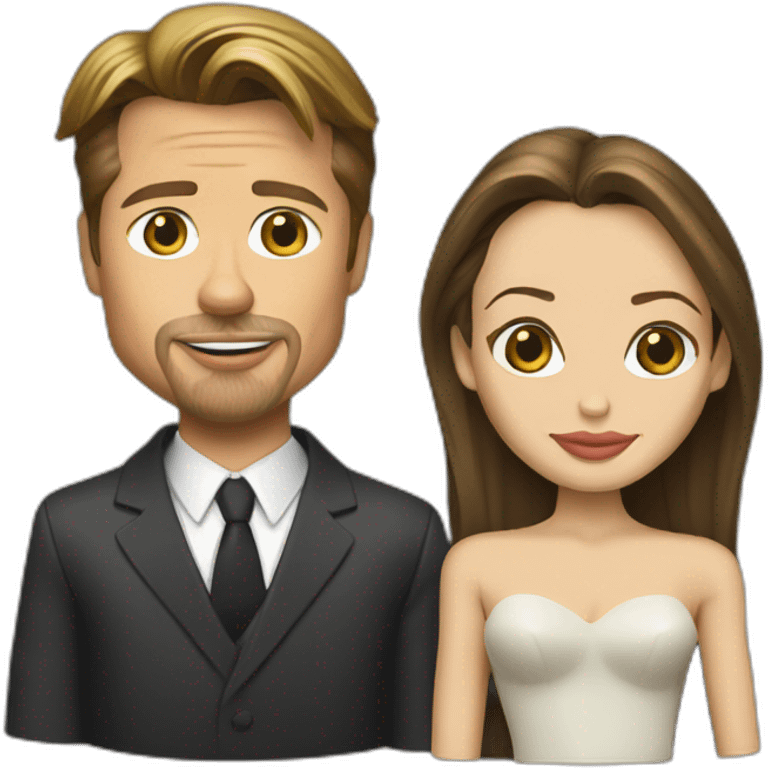 Brad Pitt and Angelina Jolie emoji