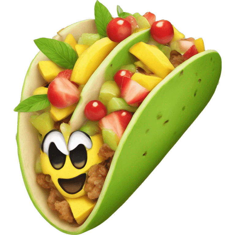 Fruit tacos emoji