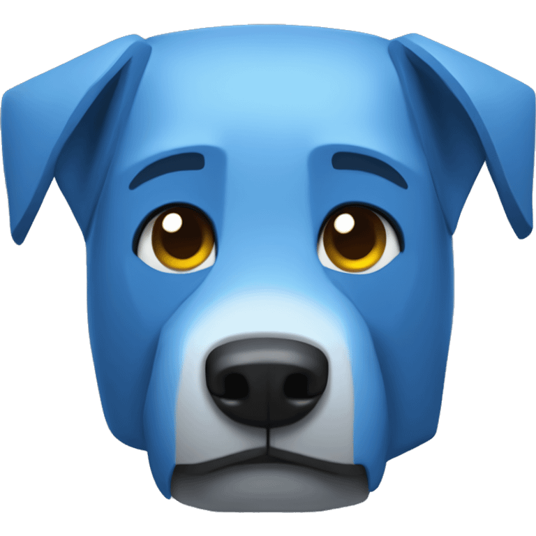 Minecraft avatar. Blue Dog. emoji