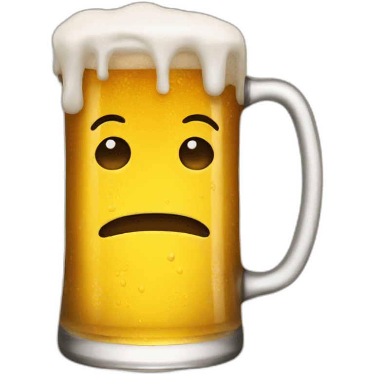 Not beer emoji