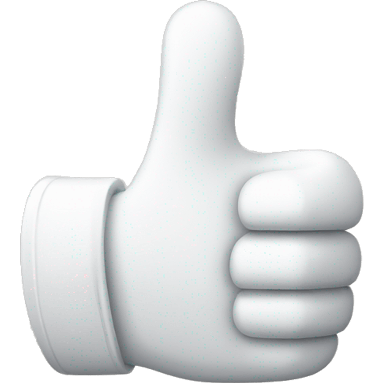 Thumbs up with white glove on  emoji