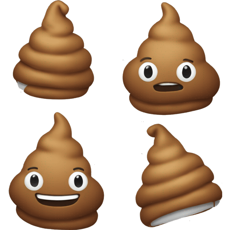 Poop with party hat emoji