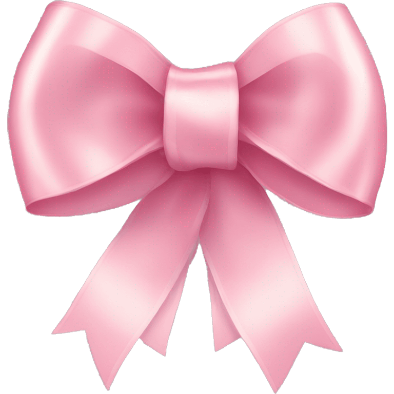 light pink ribbon bow emoji