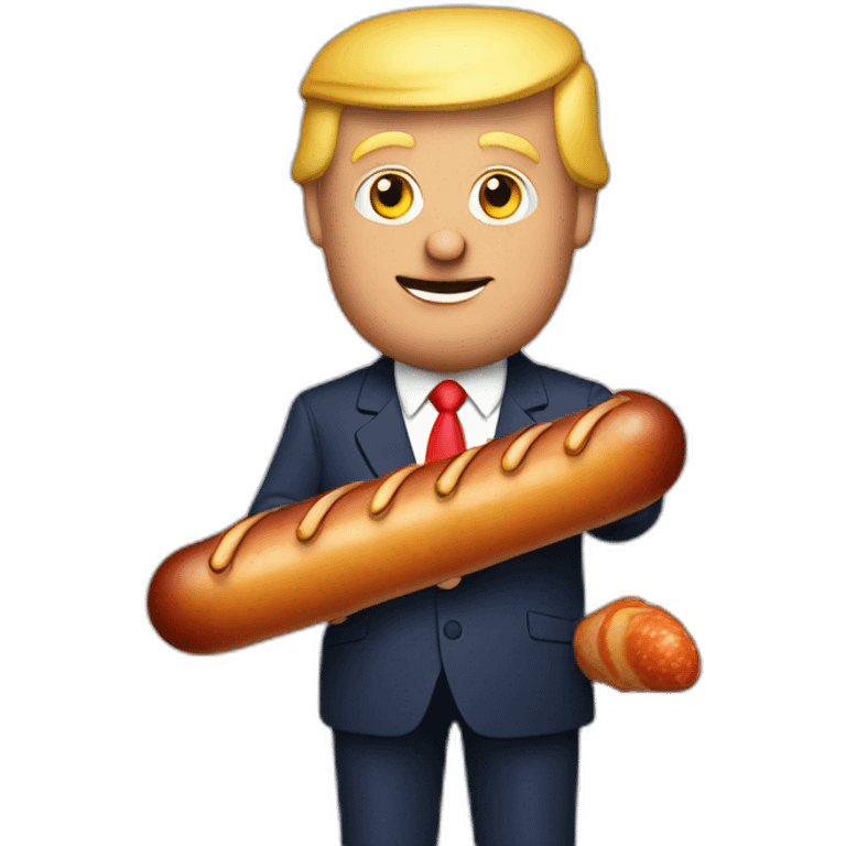 trump-holding-his-sausage emoji