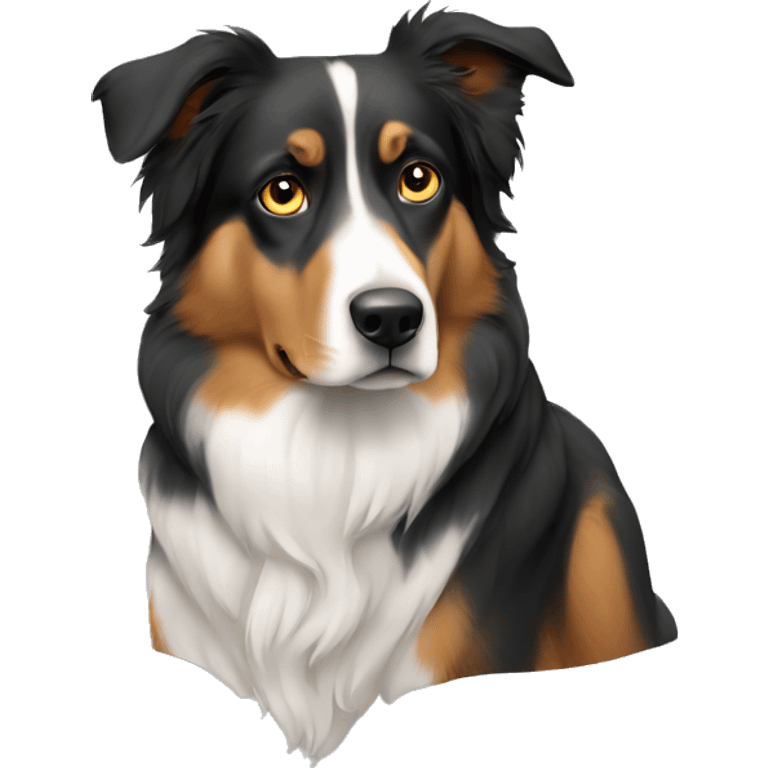 Uncertain dog American shepherd emoji