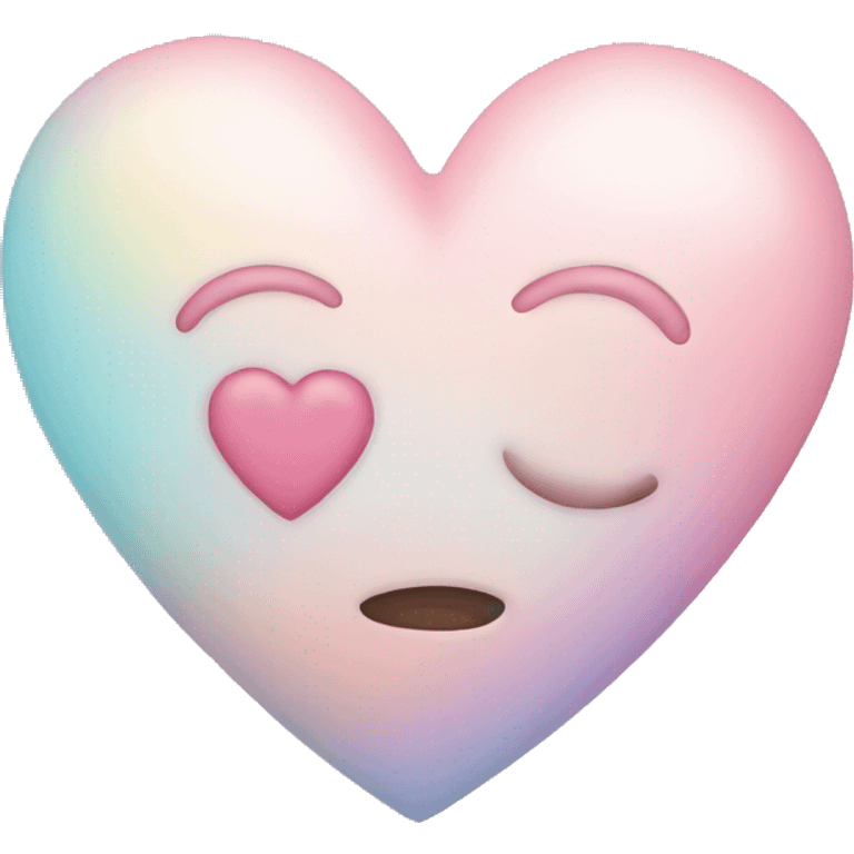 Pastel heart emoji